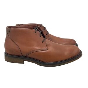 Johnston & Murphy Copeland Chukka Boots Red Brown Oiled Full Grain. 25-2022